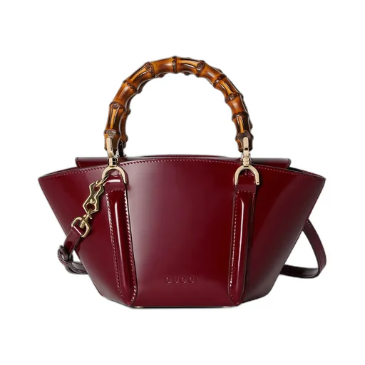 Mini Bamboo Top Handle Tote Bag