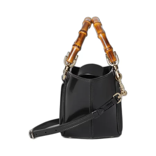 Mini Bamboo Top Handle Tote Bag