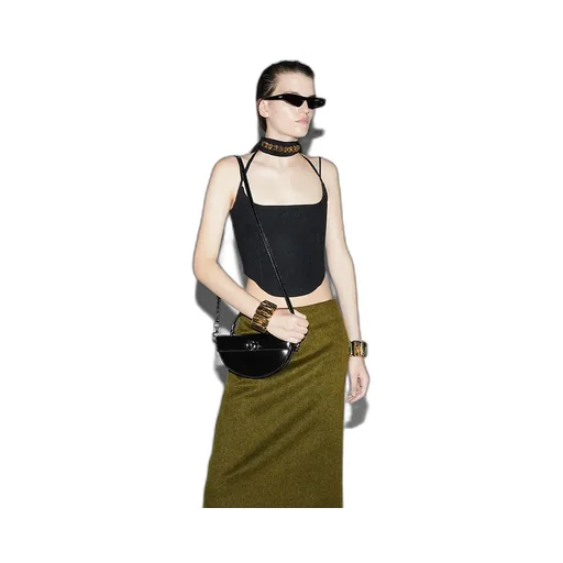 Mini Half-Moon Top Handle Bag
