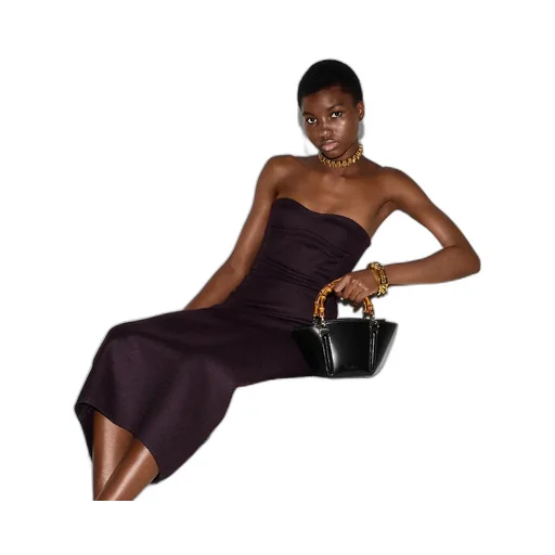 Mini Bamboo Top Handle Tote Bag