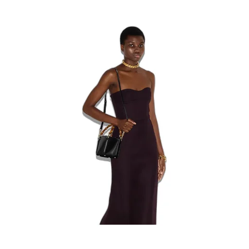 Mini Bamboo Top Handle Tote Bag
