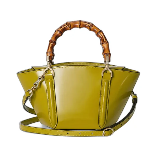 Mini Bamboo Top Handle Tote Bag