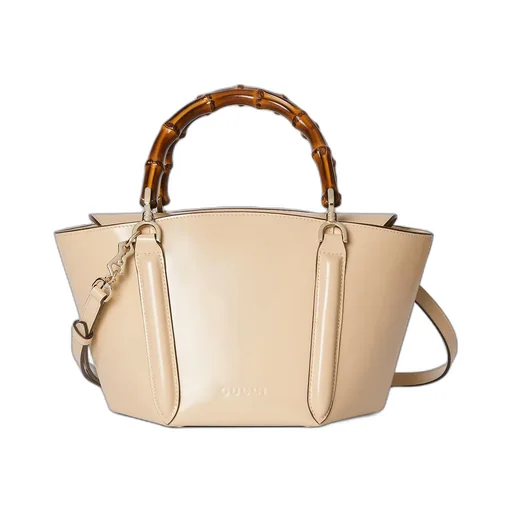 Small Bamboo Top Handle Tote Bag