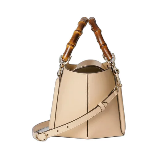 Small Bamboo Top Handle Tote Bag
