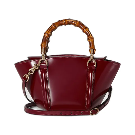 Mini Bamboo Top Handle Tote Bag