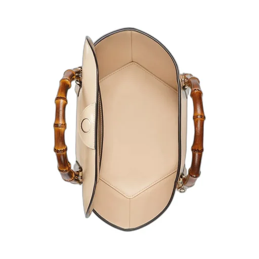 Small Bamboo Top Handle Tote Bag