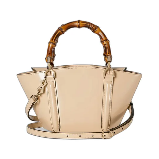 Mini Bamboo Top Handle Tote Bag
