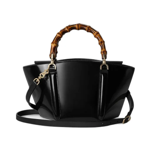 Small Bamboo Top Handle Tote Bag
