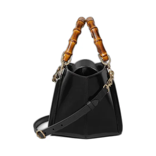 Small Bamboo Top Handle Tote Bag