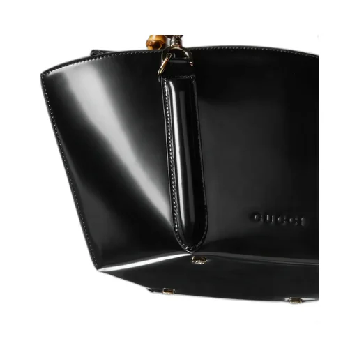 Small Bamboo Top Handle Tote Bag