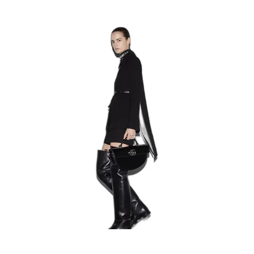 Medium Half-Moon Top Handle Bag