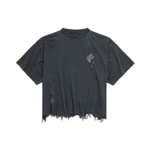 Nail Polish Cropped T-Shirt
