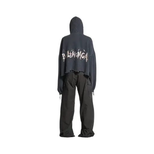 Nail Polish Cropped Hoodie
