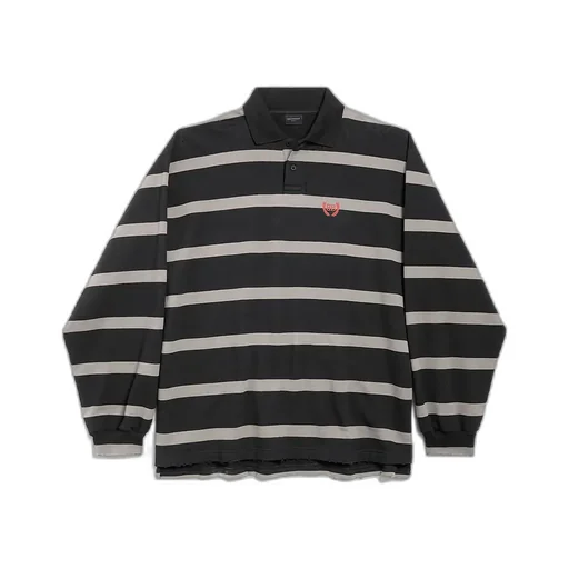 Laurel Classic Long Sleeve Oversized Polo