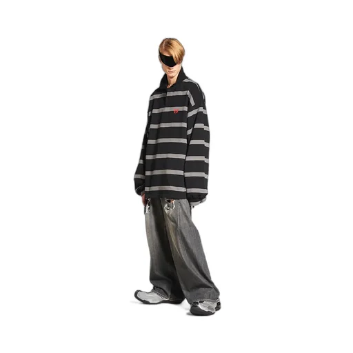 Laurel Classic Long Sleeve Oversized Polo