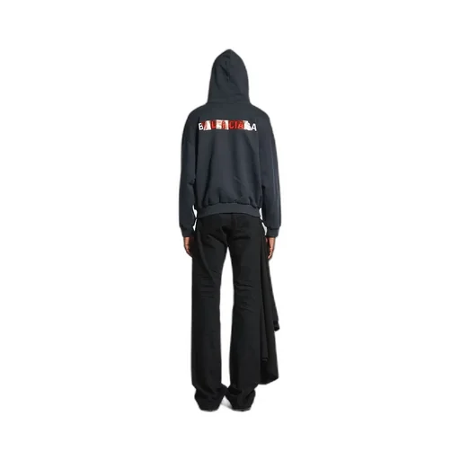 Taped Back Hoodie Medium Fit