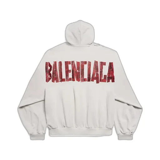 Security Tape Zip-Up Hoodie Large Fit