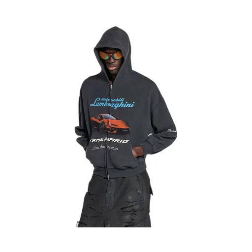 Automobili Lamborghini Zip-Up Hoodie Small Fit