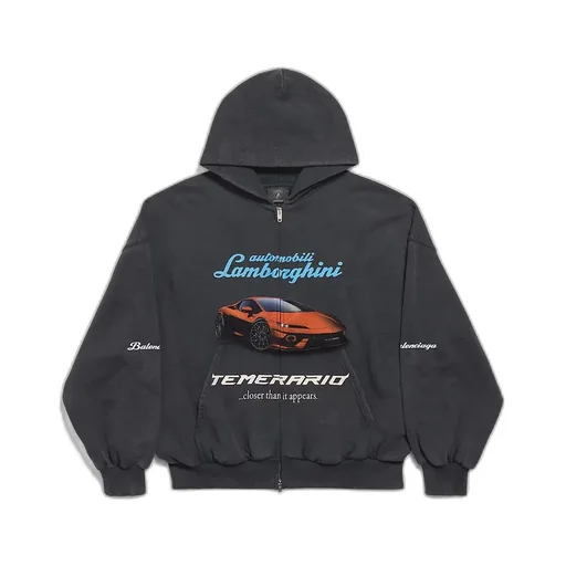 Automobili Lamborghini Zip-Up Hoodie Small Fit