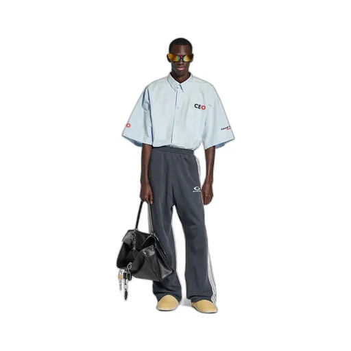 Ceo Uniform Logo Short Sleeve Oversized Shirt