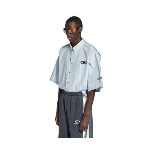Ceo Uniform Logo Short Sleeve Oversized Shirt