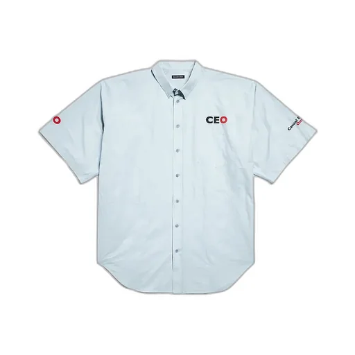 Ceo Uniform Logo Short Sleeve Oversized Shirt