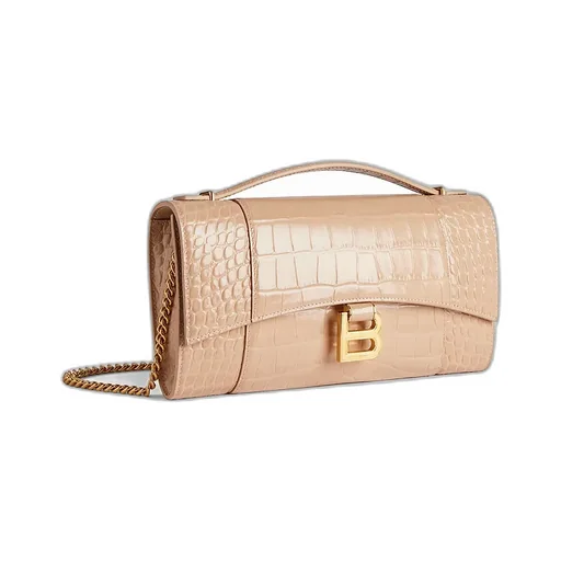 Hourglass Pochette With Chain