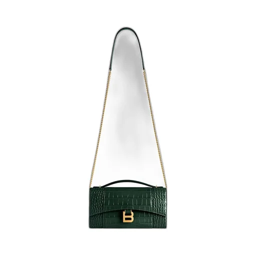 Hourglass Pochette With Chain