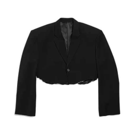 Cut Off Single Breasted Jacket