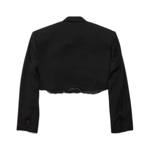 Cut Off Single Breasted Jacket