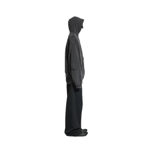Political Campaign Inside-Out Zip-Up Hoodie Large Fit