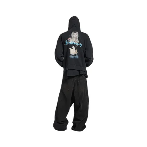 Music | Britney Spears Series Oversized Zip-Up Hoodie