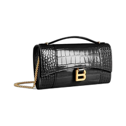 Hourglass Pochette With Chain