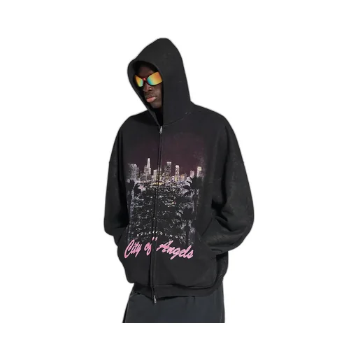 City Of Angels Outerwear Zip-Up Hoodie