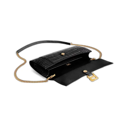 Hourglass Pochette With Chain
