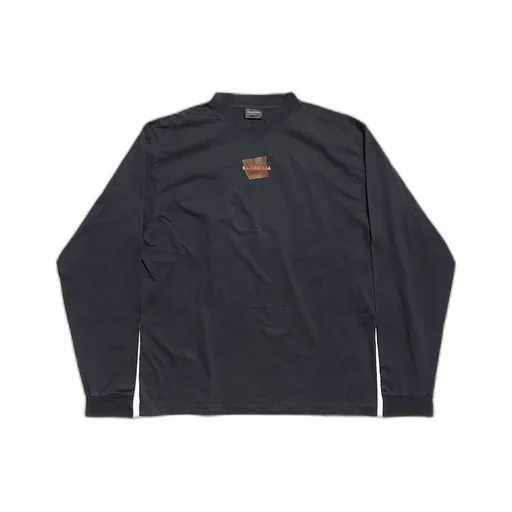 Taped Back Long Sleeve T-Shirt Medium Fit