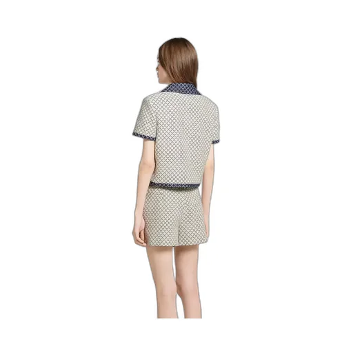 Diamond Cotton Bouclé Jacket
