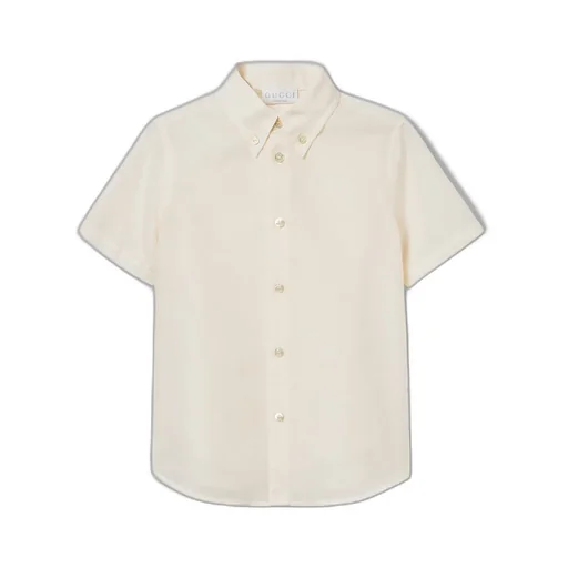Children's Gg Cotton Jacquard Shirt