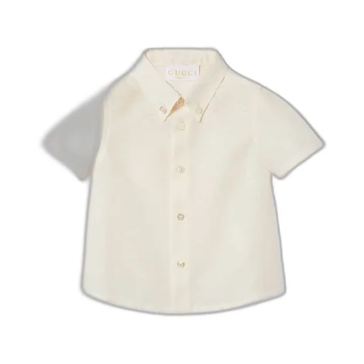 Baby Gg Cotton Jacquard Shirt