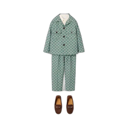 Children's Gg Cotton Jacquard Shirt