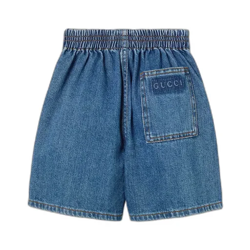 Children's Lasered Denim Shorts