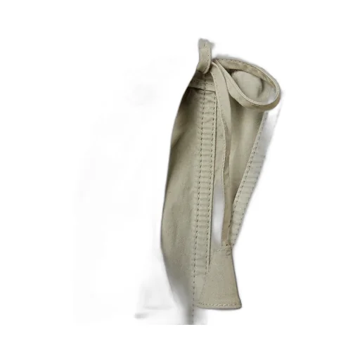 Cotton Twill Pants With Tie Sides