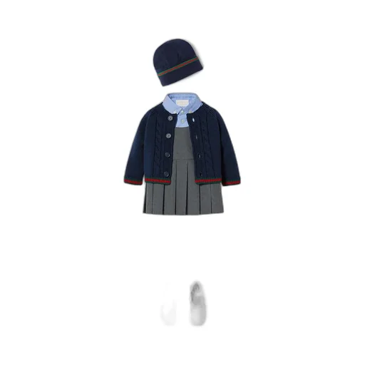 Baby Oxford Cotton Gg Shirt