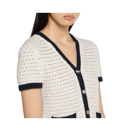 Fine Cotton Crochet Cardigan