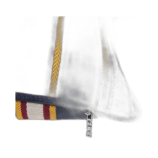Small Striped Cotton Jacquard Cushion