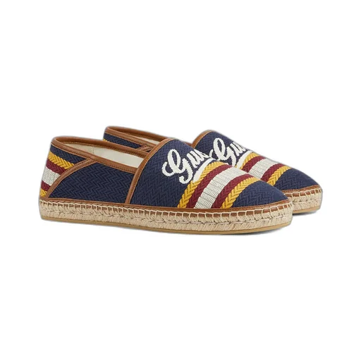 Espadrille With Gucci Script