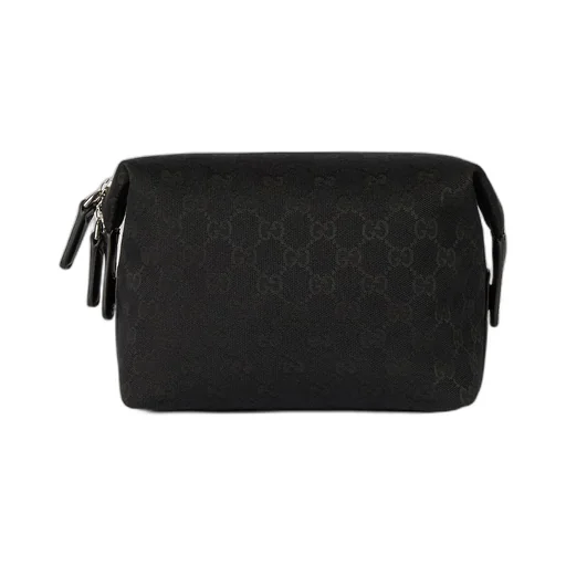 Gg Canvas Small Toiletry Case