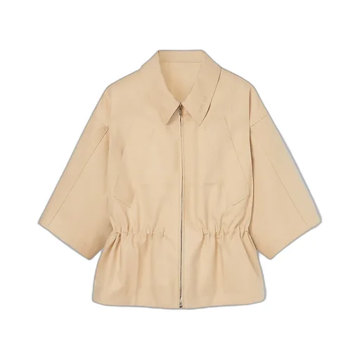 Cotton Gabardine Short Sleeve Jacket