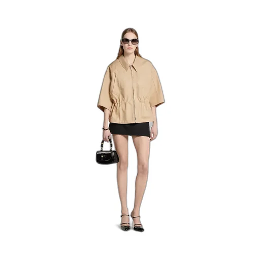Cotton Gabardine Short Sleeve Jacket