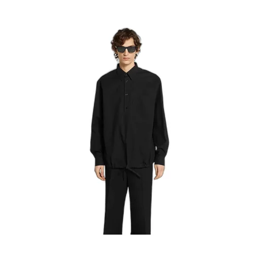 Cotton Poplin Shirt With Logo
